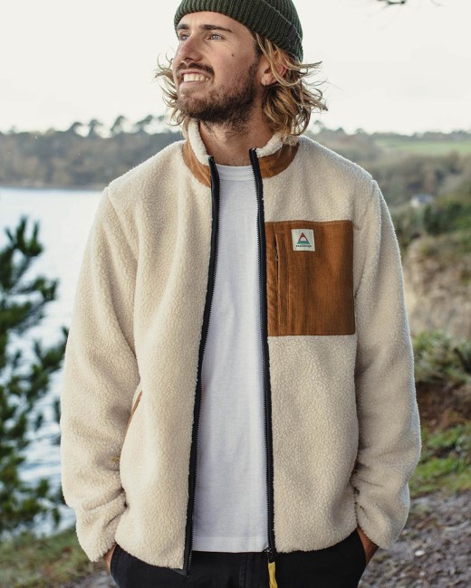 Passenger Trekker Recycled Deep-Pile Sherpa Fleece Warm Ivory