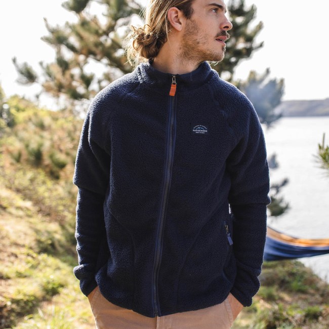 Passenger Exclusive Tripper Full Zip Recycled Sherpa Fleece Navy