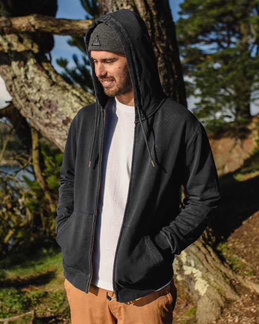 Passenger Exclusive Escape Full Zip Hoodie Black