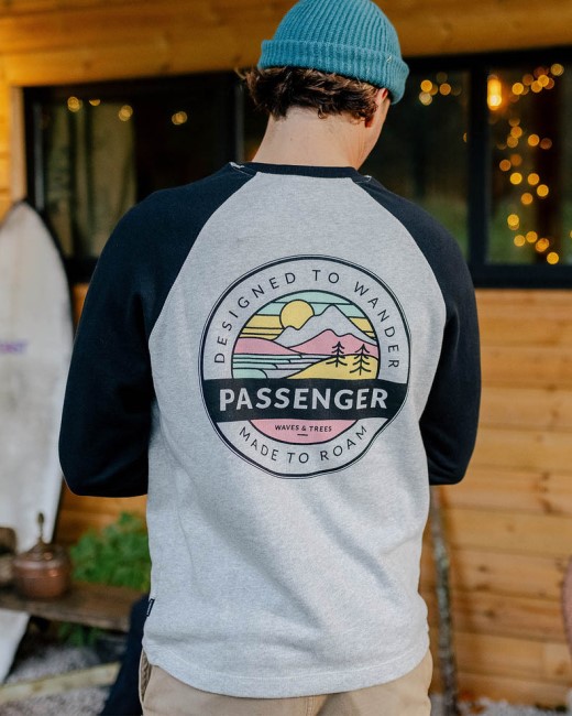 Passenger Exclusive Odyssey Recycled Cotton Sweatshirt Grey Marl