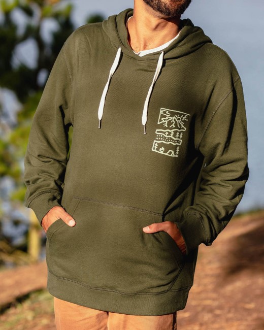 Passenger Exclusive Nature Recycled Cotton Hoodie Fir Tree