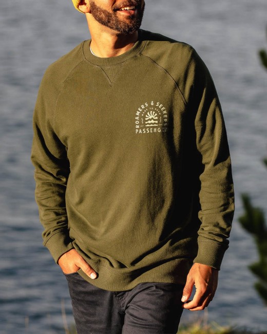 Passenger Exclusive Evenfall Recycled Cotton Sweatshirt Fir Tree