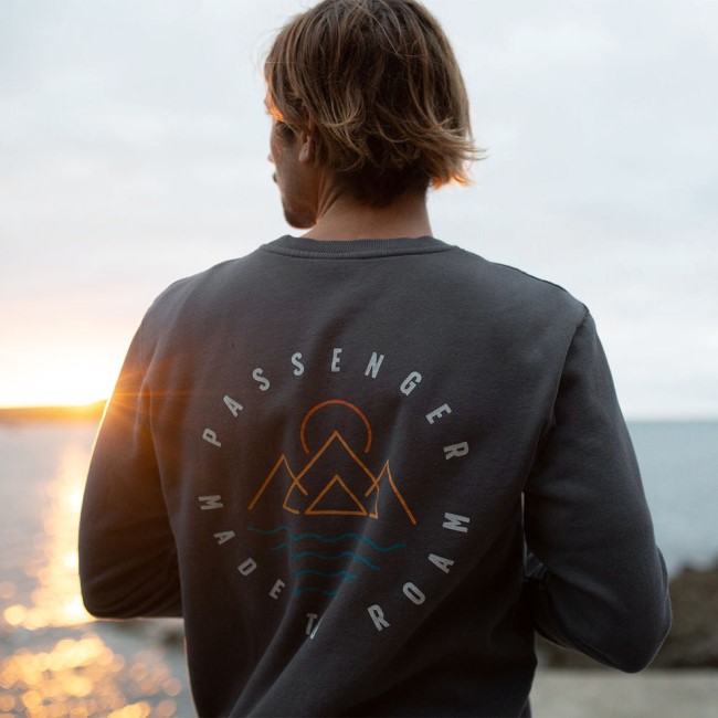 Passenger Exclusive Escapism Recycled Sweatshirt Faded Black