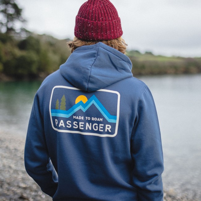 Passenger Exclusive Made To Roam Recycled Hoodie Dark Denim