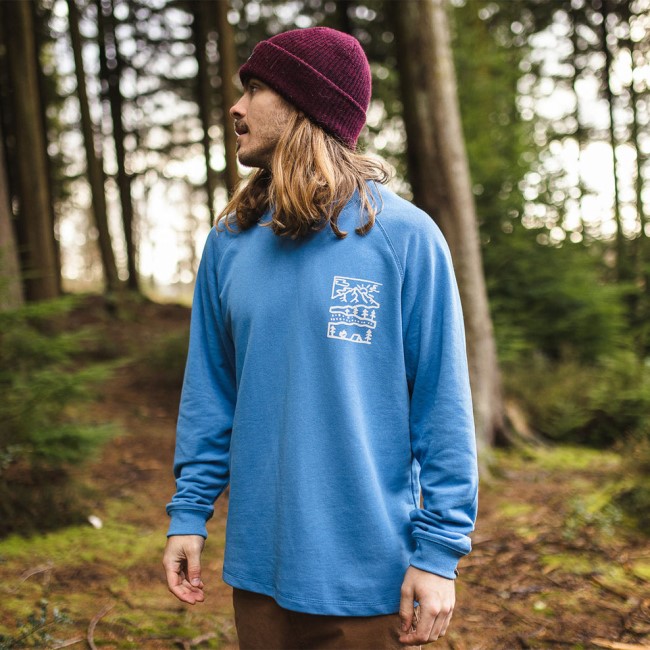 Passenger Exclusive Nature Hemp Sweatshirt Soft Cobalt