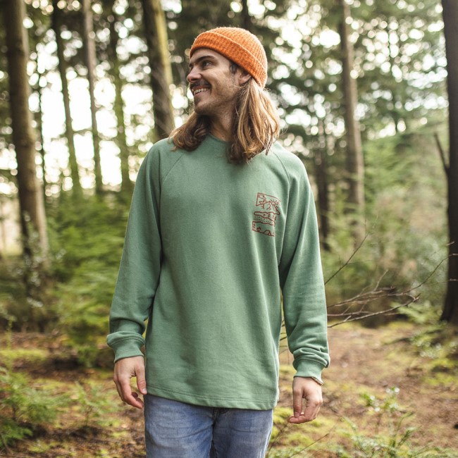 Passenger Exclusive Nature Hemp Sweatshirt Dark Ivy