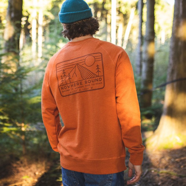 Passenger Exclusive Nowhere Bound Recycled Sweatshirt Picante Marl