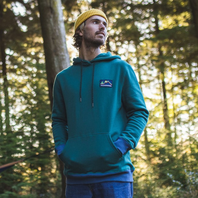 Passenger Exclusive Paramount Recycled Hoodie Storm Green