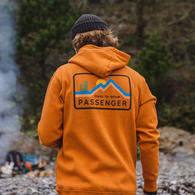 Passenger Exclusive Made To Roam Recycled Hoodie Sunrise Orange