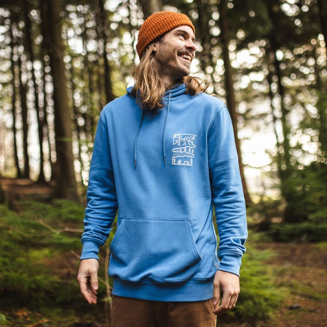 Passenger Exclusive Nature Hemp Hoodie Soft Cobalt
