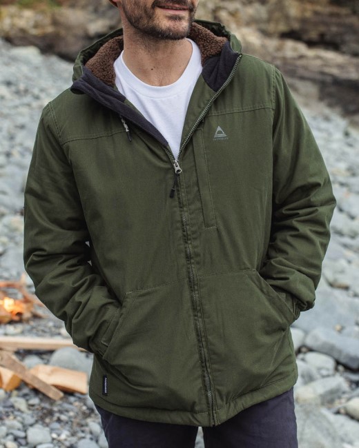 Passenger Exclusive Discover Recycled Sherpa Lined Jacket Fir Tree