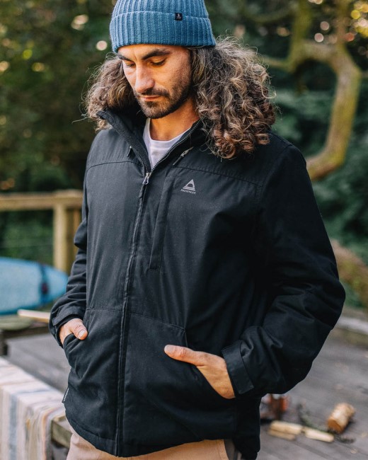 Passenger Exclusive Discover Recycled Sherpa Lined Jacket Black