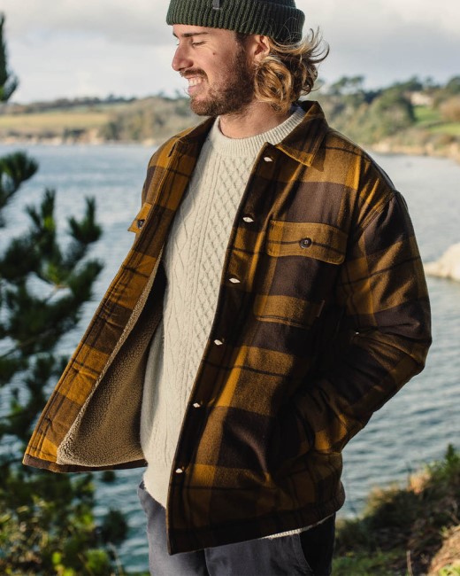 Passenger Exclusive Freestyle Sherpa Lined Overshirt Tapenade