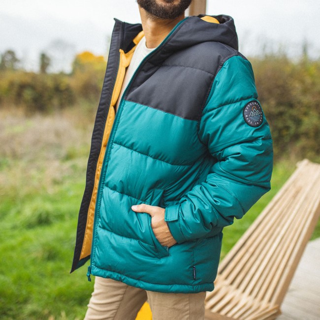 Passenger Exclusive Manitoba Recycled Jacket Storm Green/Black