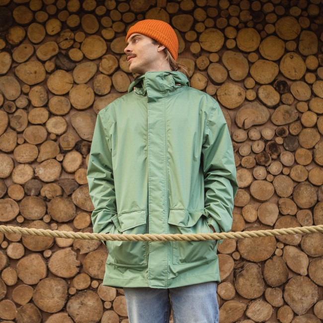 Passenger Exclusive Storm Recycled Waterproof Jacket Dark Ivy