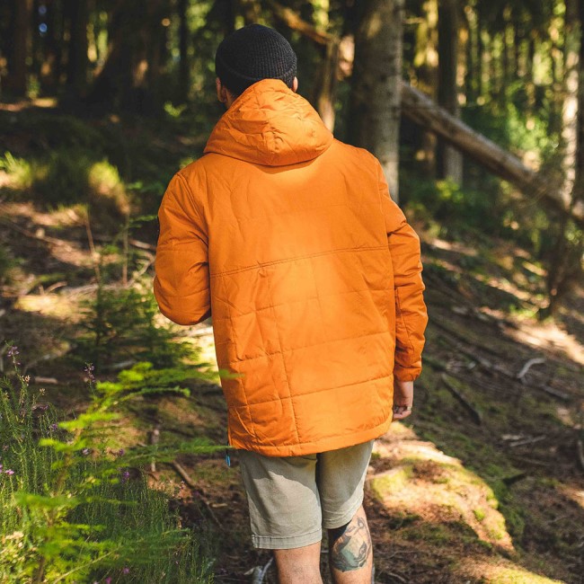 Passenger Exclusive Floe Recycled Insulated 1/2 Zip Jacket Sunrise Orange