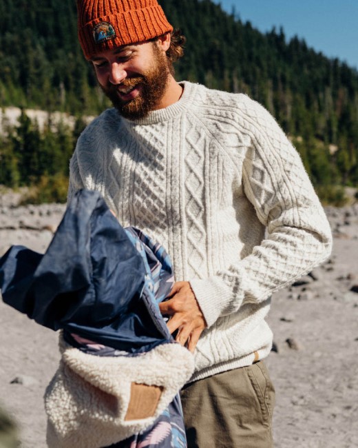 Passenger Exclusive Sandbar Cable Jumper Off White