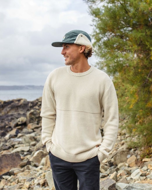 Passenger Exclusive Swell Knitted Jumper Off White