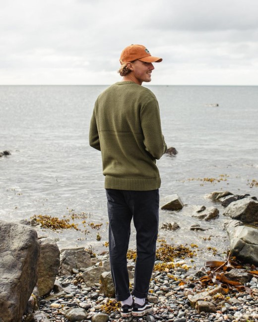 Passenger Exclusive Swell Knitted Jumper Khaki