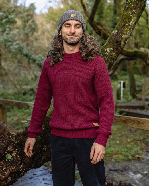 Passenger Exclusive Offshore Recycled Knitted Jumper Wine