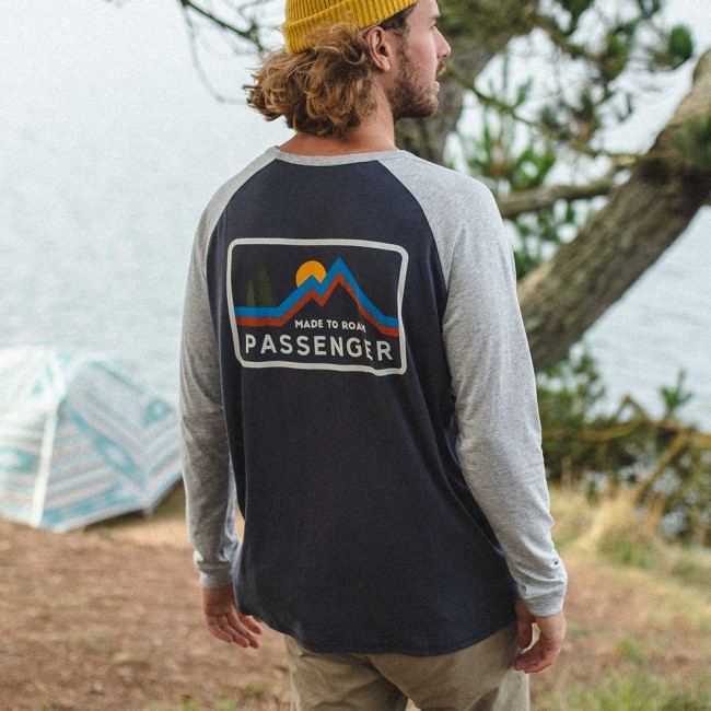 Passenger Exclusive Made To Roam Recycled Ls T-Shirt Faded Black