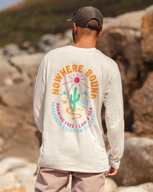 Passenger Exclusive Land & Sea Recycled Ls T-Shirt Milky Marl