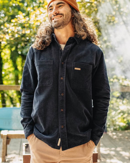 Passenger Exclusive Backcountry Cord Shirt Deep Navy