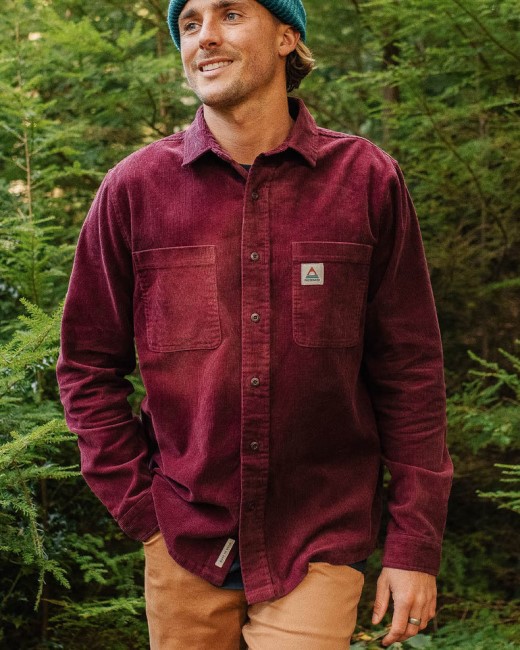 Passenger Exclusive Backcountry Cord Shirt Wine