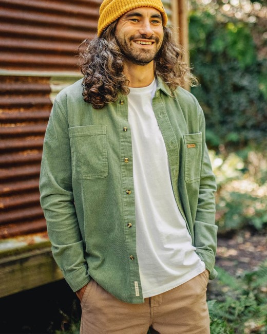 Passenger Exclusive Backcountry Cord Shirt Pistachio