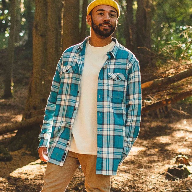 Passenger Exclusive Falls Organic Cotton Shirt Birch Check