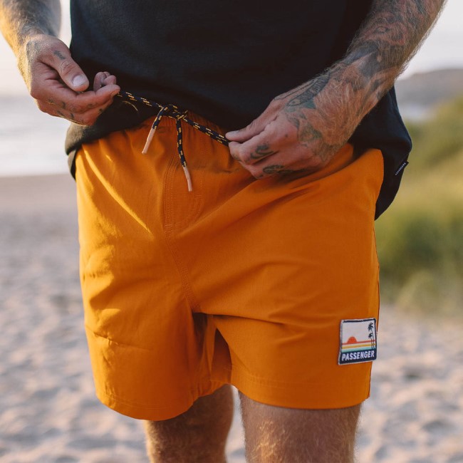 Passenger Exclusive Ponoma All Purpose Swim Short Sunrise Orange