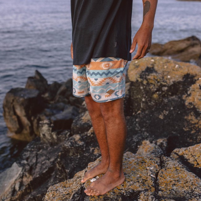 Passenger Exclusive Backcountry Shorts Multi Geo Stripe