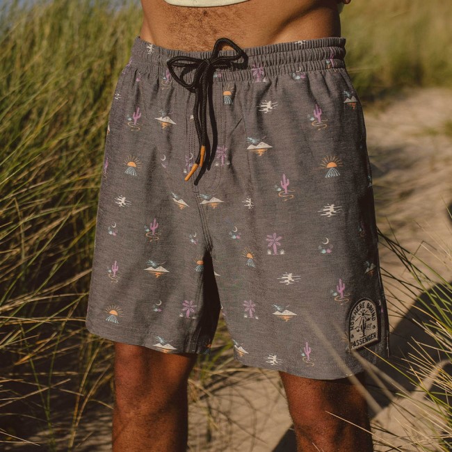 Passenger Exclusive Ponoma All Purpose Swim Shorts Joshua Tree Black