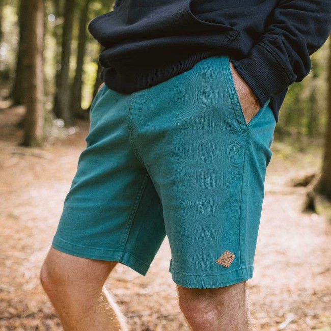 Passenger Exclusive Drifter Organic Cotton Walk Short Storm Green