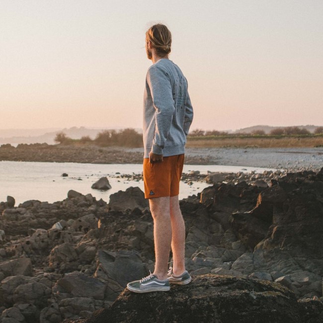 Passenger Exclusive Ventura Recycled Swim Shorts Sunset Orange