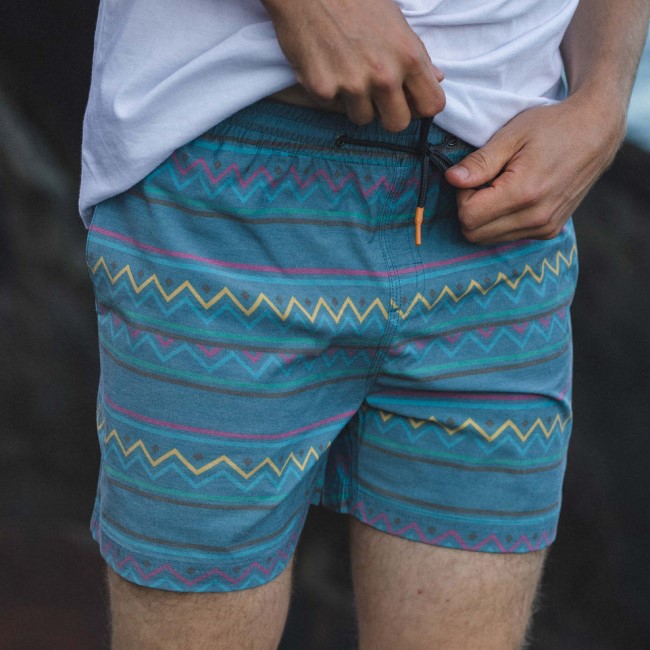 Passenger Exclusive Ponoma All Purpose Swim Short Multi Blue