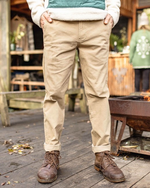 Passenger Exclusive 365 Organic Cotton Trouser Chinchilla Brown