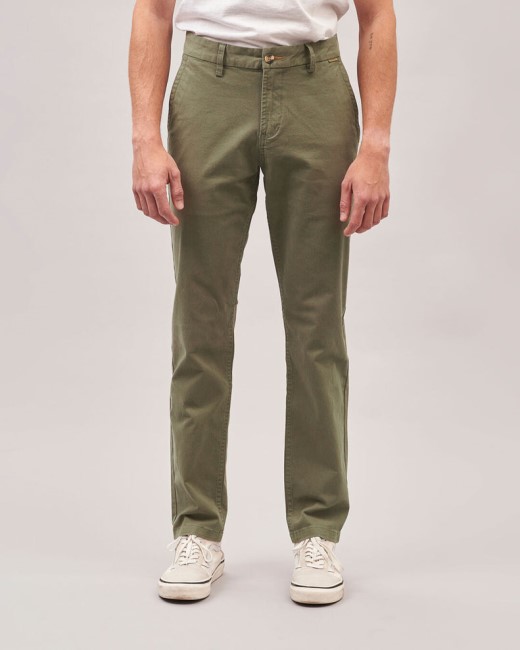 Passenger Exclusive 365 Organic Cotton Trouser Dusty Olive