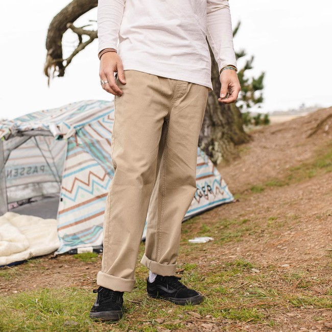 Passenger Exclusive All Adventure Organic Cotton Trouser Chinchilla Brown
