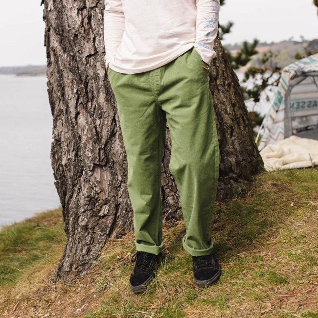 Passenger Exclusive All Adventure Organic Cotton Trouser Vineyard Green