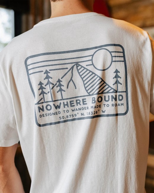 Passenger Exclusive Nowhere Bound Recycled Cotton T-Shirt White