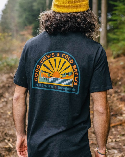 Passenger Exclusive Brews & Views T-Shirt Passenger Exclusive X Brewgooder Black
