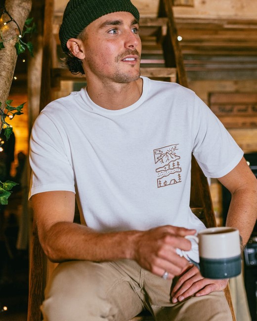 Passenger Exclusive Nature Recycled Cotton T-Shirt White