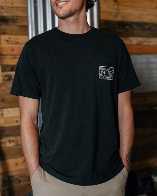 Passenger Exclusive Nowhere Bound Pocket T-Shirt Black