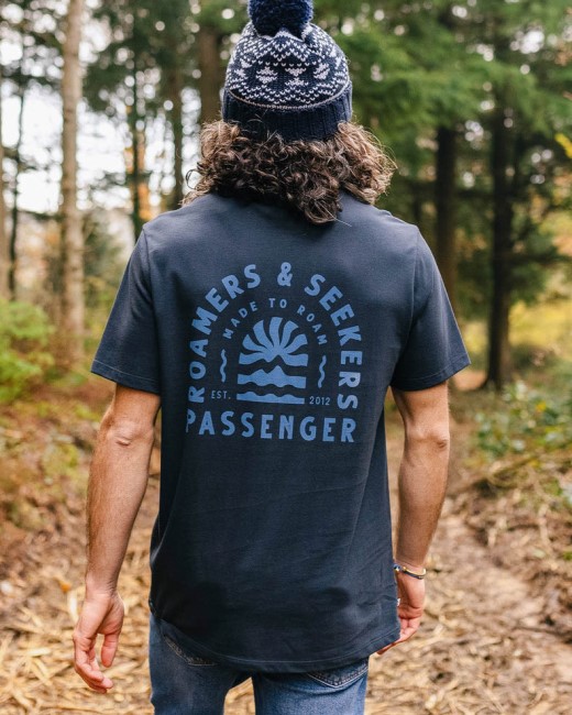 Passenger Exclusive Evenfall Recycled Cotton T-Shirt Deep Navy