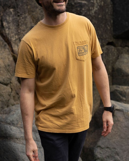 Passenger Exclusive Nowhere Bound Pocket T-Shirt Dusty Ochre