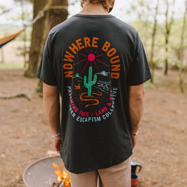 Passenger Exclusive Land & Sea Recycled Cotton T-Shirt Black