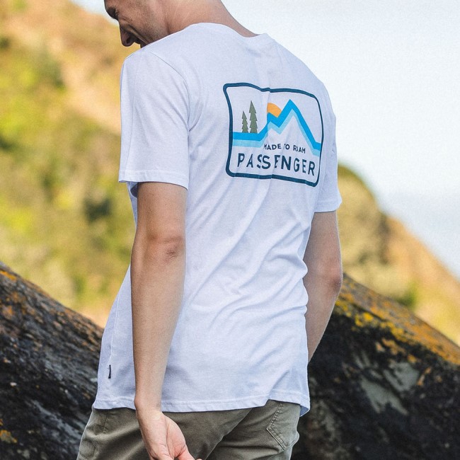 Passenger Exclusive Made To Roam Recycled Cotton T-Shirt White