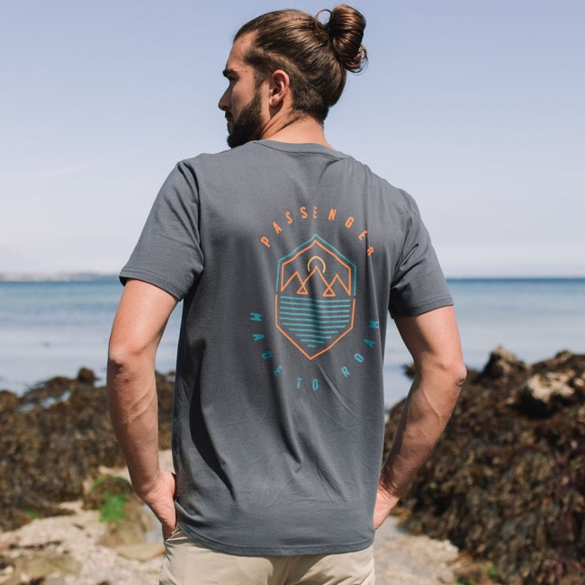 Passenger Exclusive Guided Recycled Cotton T-Shirt Faded Black