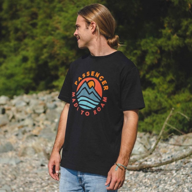 Passenger Exclusive Birch Recycled Cotton T-Shirt Black